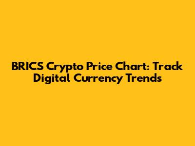BRICS Crypto Price Chart: Track Digital Currency Trends