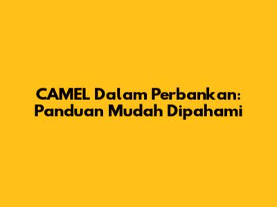 CAMEL Dalam Perbankan: Panduan Mudah Dipahami