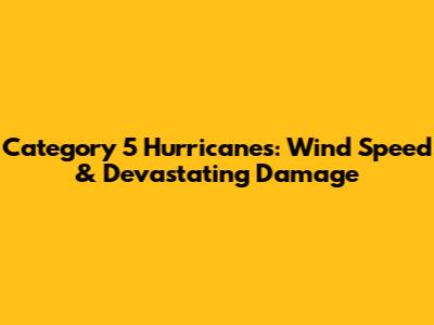 Category 5 Hurricanes: Wind Speed & Devastating Damage