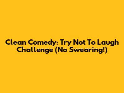 Clean Comedy: Try Not To Laugh Challenge (No Swearing!)