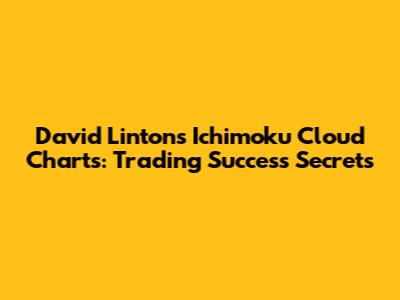 David Linton's Ichimoku Cloud Charts: Trading Success Secrets