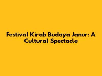 Festival Kirab Budaya Janur: A Cultural Spectacle