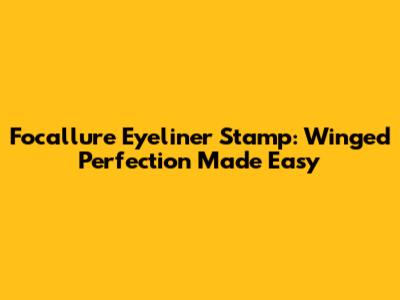 Focallure Eyeliner Stamp: Winged Perfection Made Easy