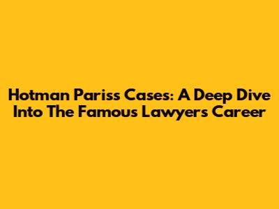 Hotman Paris's Cases: A Deep Dive Into The Famous Lawyer's Career