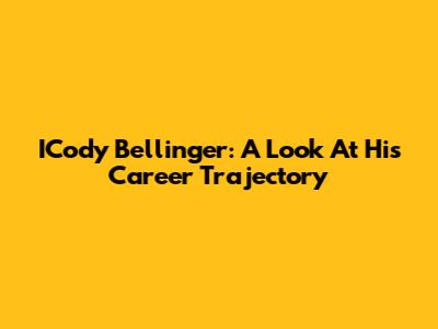 ICody Bellinger: A Look At His Career Trajectory