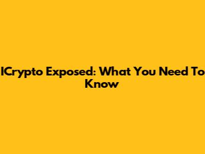 ICrypto Exposed: What You Need To Know