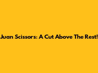 Juan Scissors: A Cut Above The Rest!