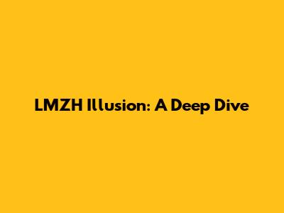 LMZH Illusion: A Deep Dive