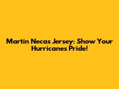 Martin Necas Jersey: Show Your Hurricanes Pride!
