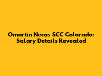 Omartin Necas SCC Colorado: Salary Details Revealed