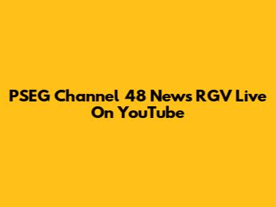 PSEG Channel 48 News RGV Live On YouTube