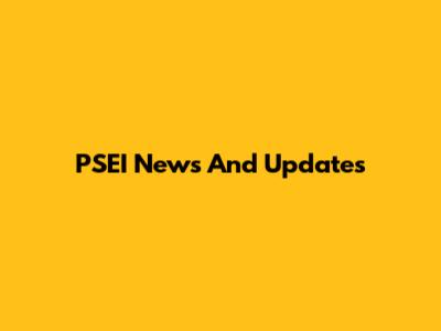 PSEI News And Updates