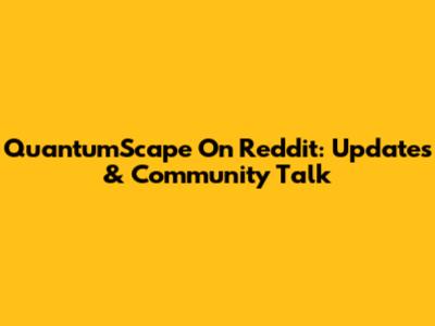 QuantumScape On Reddit: Updates & Community Talk