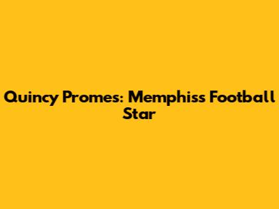 Quincy Promes: Memphis's Football Star
