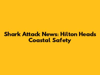 Shark Attack News: Hilton Head's Coastal Safety