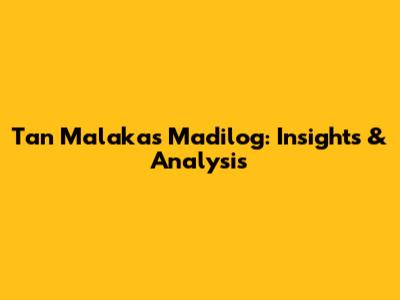 Tan Malaka's Madilog: Insights & Analysis