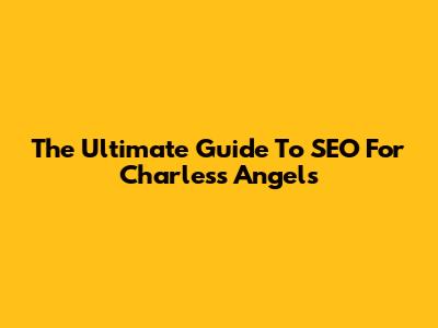 The Ultimate Guide To SEO For Charless Angels