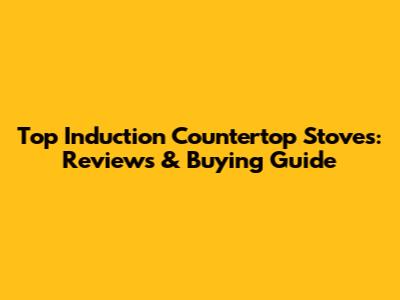 Top Induction Countertop Stoves: Reviews & Buying Guide