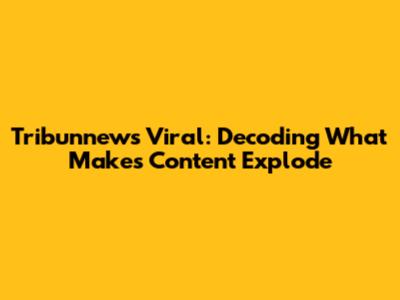 Tribunnews Viral: Decoding What Makes Content Explode