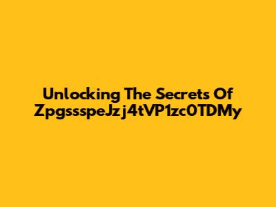 Unlocking The Secrets Of ZpgssspeJzj4tVP1zc0TDMy