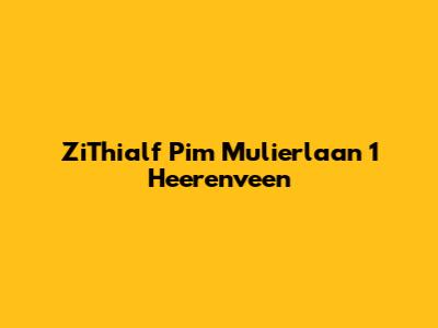 ZiThialf Pim Mulierlaan 1 Heerenveen